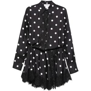 Sportmax Black Silk Mini Dress For