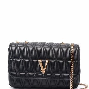 Versace ヴィルトゥス ショルダーバッグ ブラック