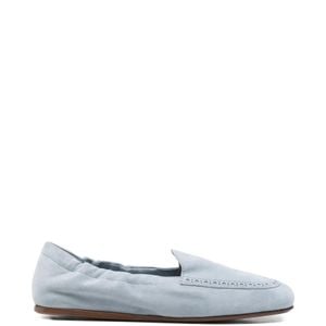 Church's White Rika Suede Leather Loafers