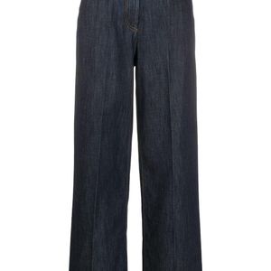 Jeans a gamba ampia VGOLD di Valentino in Blu