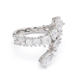 Swarovski Weiß Matrix Ring
