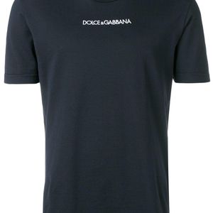 Dolce & Gabbana T-Shirt mit Logo-Print in Blau für Herren