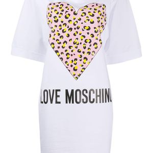 Love Moschino ハート Tシャツワンピース ホワイト