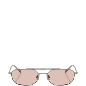 Brunello Cucinelli Pink Tyler Geometric-Frame Sunglasses