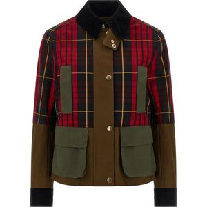 McQueen Red Tartan Patchwork Jacket