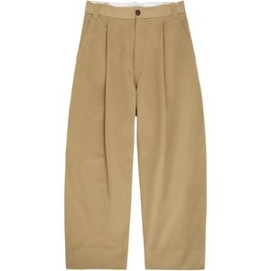 Studio Nicholson Natural Sorte Pleated Wide-Leg Trousers for men