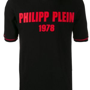 メンズ Philipp Plein スターモチーフ Tシャツ ブラック