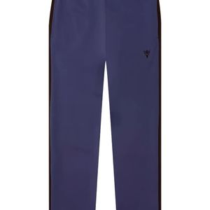 South2 West8 Blue Side-Stripe Drawstring Track Pants for men
