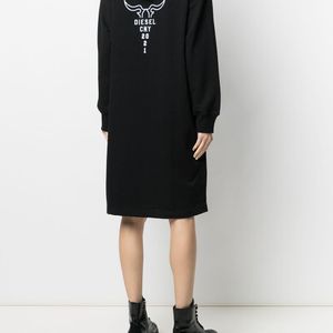 DIESEL Taurus フーデッドドレス ブラック