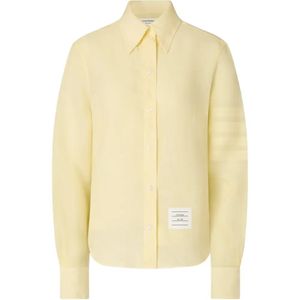 Thom Browne Yellow Chemise À Détails De Rayures