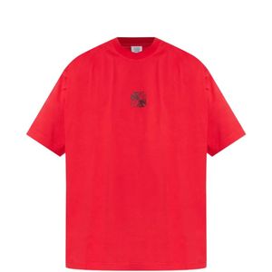 Vetements Red Graphic-Print T-Shirt for men