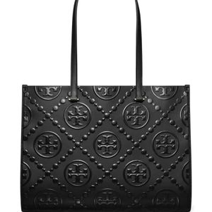 Tory Burch Schwarz Shopper Mit Monogrammmuster