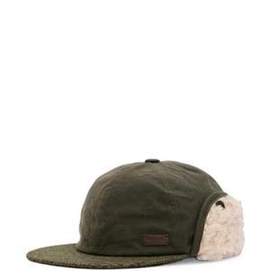 Barbour Green Check-Pattern Ear-Flap Cap