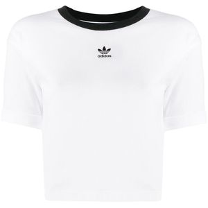 Adidas クロップド Tシャツ ホワイト