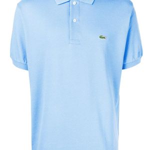 Lacoste Blue Logo Embroidered Polo Shirt for men
