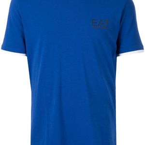 メンズ EA7 ロゴ Tシャツ ブルー