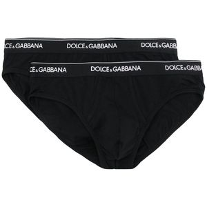 メンズ Dolce & Gabbana ロゴ ブリーフ セット ブラック