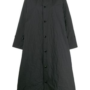 Toogood Black A-line Trench Coat
