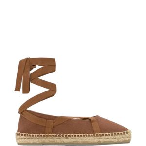 Castaner Brown Petunia V/002 Lace-Up Canvas Espadrille