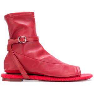 MM6 by Maison Martin Margiela Red Sandal Boots