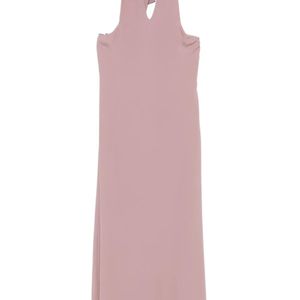 FEDERICA TOSI Pink Crepe Midi Dress