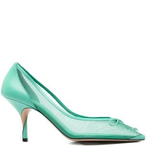 Jacquemus Green Les Escarpins Tourni Pumps