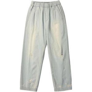 A PAPER KID White Distressed Jeans for men