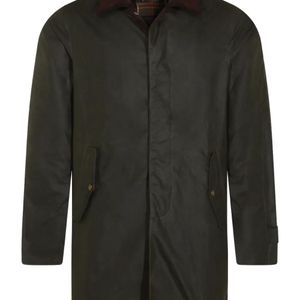 Baracuta Black X Barbour Corduroy-Collar Coat for men