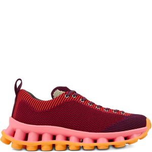 Camper Red Pelotissima Knitted Deep Burgundy Sneakers