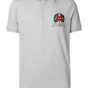 Love Moschino Poloshirt mit Logo-Stickerei in Grau für Herren
