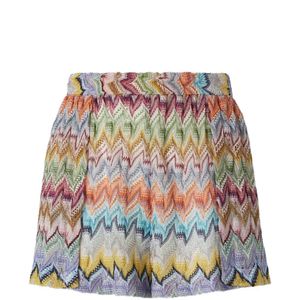 Missoni White Zigzag-Knit Shorts