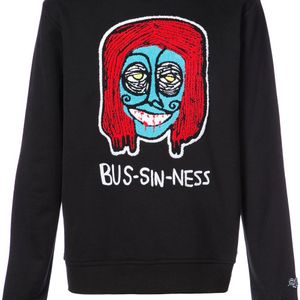 メンズ Haculla Bus-sin-ness スウェットシャツ ブラック
