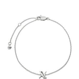Monica Vinader Metallic Initial X Chain Bracelet