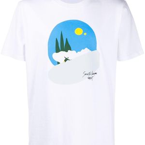 Societe Anonyme T-Shirt mit Snowboard-Print in Weiß für Herren