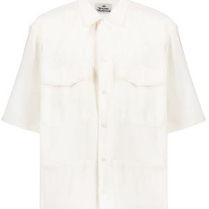 Camisa con costuras en contraste Vivienne Westwood de hombre de color Blanco