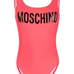 Moschino ロゴ ワンピース水着 ピンク