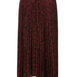 Pleated asymmetric skirt A.L.C. en coloris Rouge