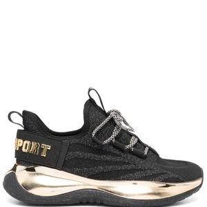 Philipp Plein Black The Iron Tiger Gen Low-Top Sneakers