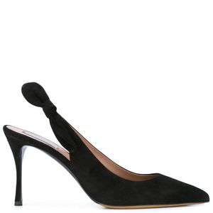Tabitha Simmons Suede Sling Back Pumps ブラック