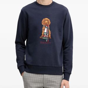 Hackett Blue Graphic-Print Sweatshirt for men