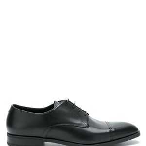Emporio Armani Derby-Schuhe mit perforiertem Detail in Schwarz für Herren
