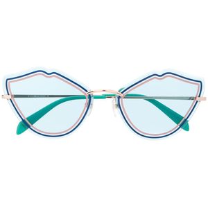 Emilio Pucci キャットアイ 眼鏡フレーム ブルー