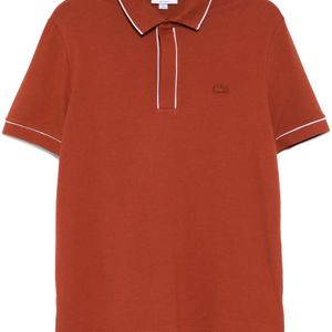 Lacoste Orange Paris Stretch Piqué Polo Shirt for men