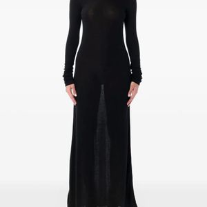 THE GARMENT Black Roll-Neck Maxi Dress
