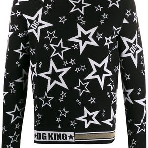 メンズ Dolce & Gabbana Millennials Star セーター ブラック