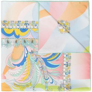 Emilio Pucci プリント スカーフ ホワイト