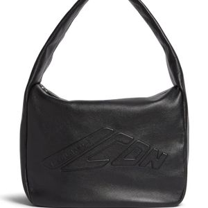 DSquared² Black Logo-Embossed Leather Tote Bag