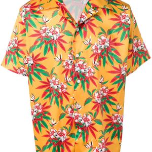 SSS World Corp Hawaii-Hemd mit Blumen-Print in Orange für Herren