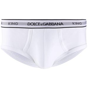 メンズ Dolce & Gabbana ロゴ ブリーフ ホワイト