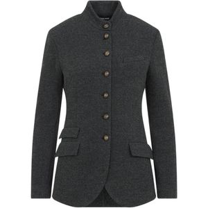 Giorgio Armani Black Slim-Fit Herringbone-Pattern Jacket